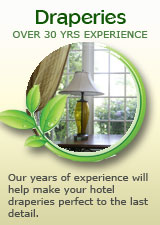 upscale, full service hospitality window treatments